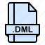 dml, document, extension, file, format 