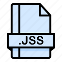 document, extension, file, format, jss