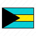 bahamas, country, flag