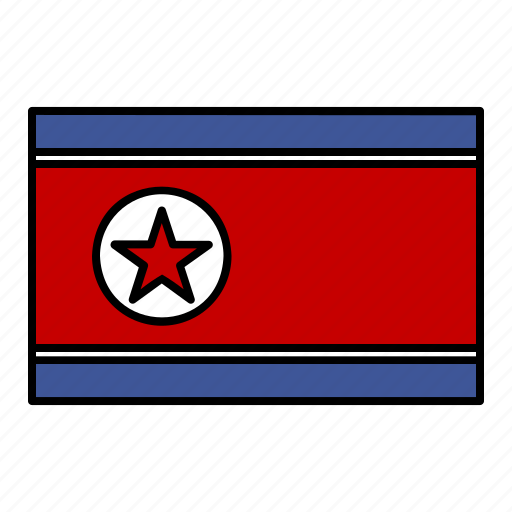 Country, flag, korea, north icon - Download on Iconfinder