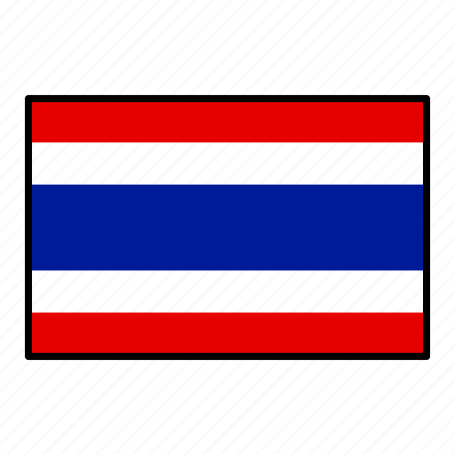 Country, flag, thailand icon - Download on Iconfinder