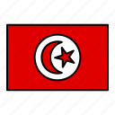 country, flag, tunisia