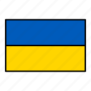 country, flag, ukraine