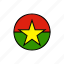 burkina, country, flag 