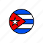 country, cuba, flag 