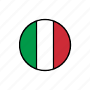 country, flag, italy
