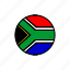 africa, country, flag, south 