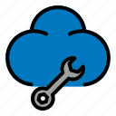 cloud, computing, interface, internet, repair, tools, user