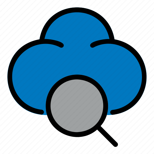 Cloud, computing, interface, internet, magnifier, search, user icon - Download on Iconfinder