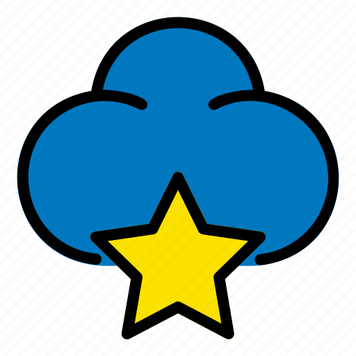 Cloud, computing, interface, internet, stars, user icon - Download on Iconfinder
