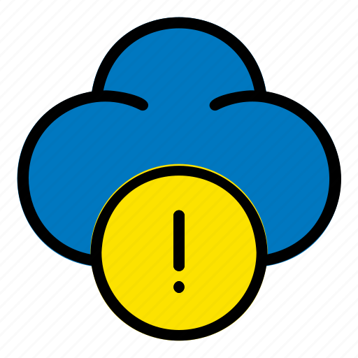 Cloud, computing, interface, internet, sign, user, warning icon - Download on Iconfinder