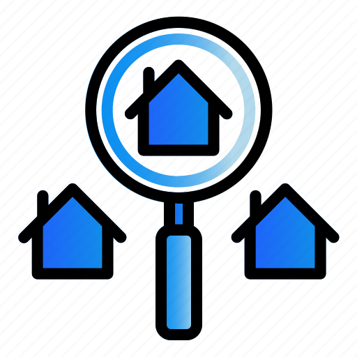 Estate, investation, property, real, search icon - Download on Iconfinder