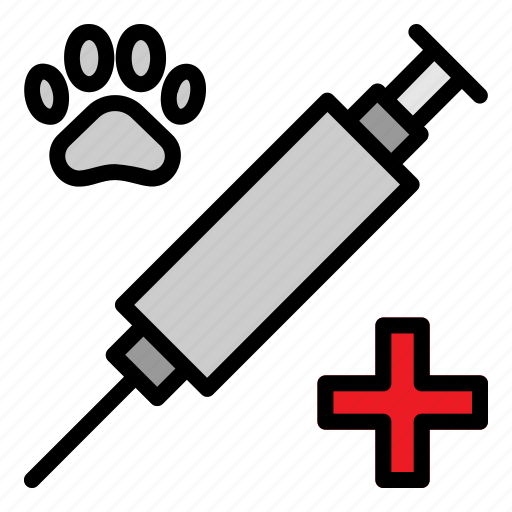 Care, medic, paw, pet, vaccine icon - Download on Iconfinder