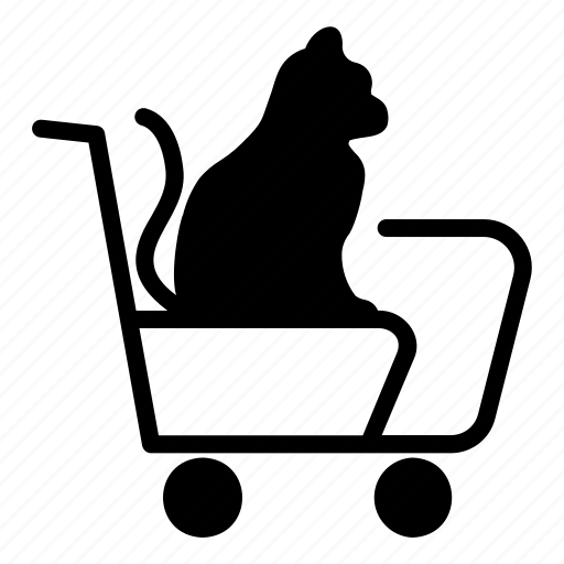 Animal, cat, pet, shop, trolly icon - Download on Iconfinder