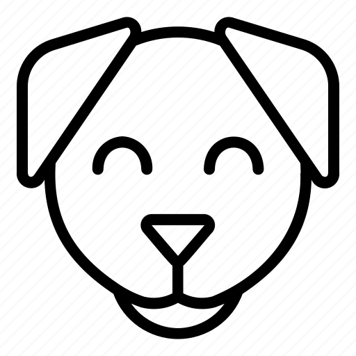 Animal, dog, emoticon, face, pet icon - Download on Iconfinder