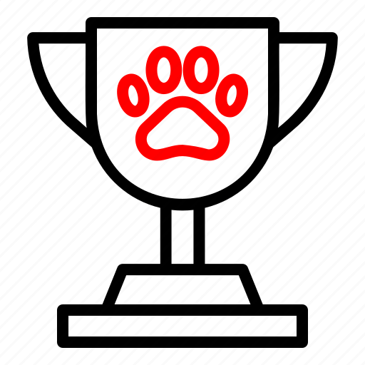 Award, contest, paw, reward, trophy icon - Download on Iconfinder