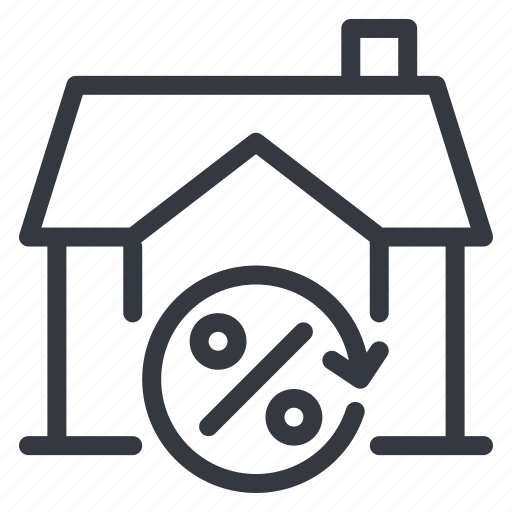 Credit, percent, real estate, home, finance, property, loan icon - Download on Iconfinder