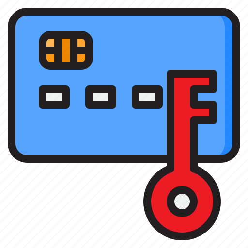 Credit, card, lock, payment, secured, key icon - Download on Iconfinder