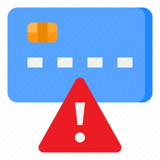 Attention, credit, card, fraud, warning, sign, payment icon - Download on Iconfinder