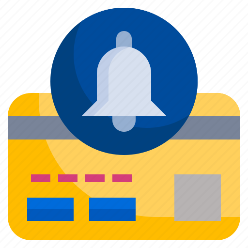 Notification, bell, payment, credit, card, pay icon - Download on Iconfinder