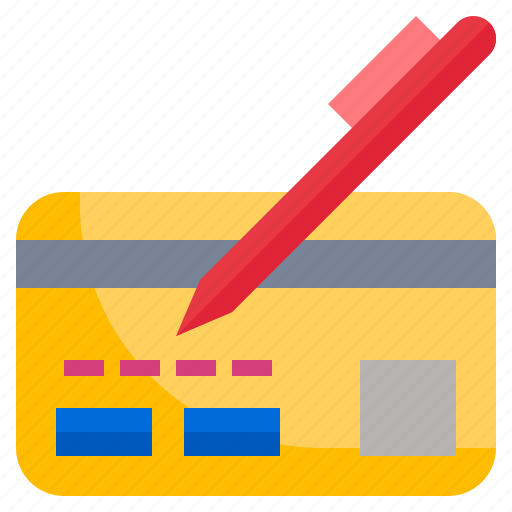 Signature, payment, credit, card, pay, pen icon - Download on Iconfinder