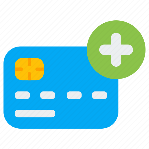 Add, plus, credit, card, finance, money icon - Download on Iconfinder