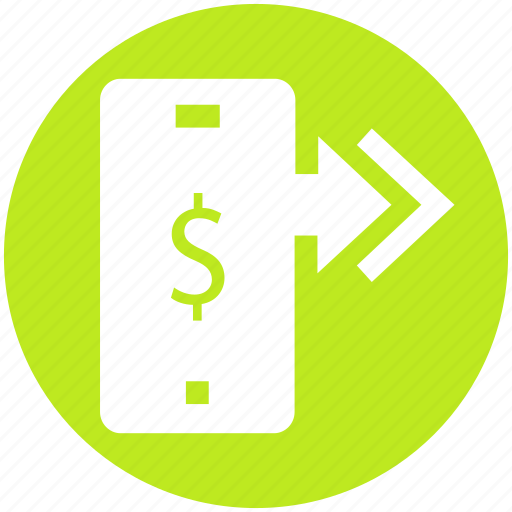 Arrows, dollar, dollar sign, mobile, online payment, smartphone icon - Download on Iconfinder