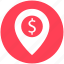 bank location, business gps, finance area, map pin, navigation 
