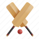 cricket, bat, cricket bat, cricket gear, bat design, cricket accessories, 3d icon, 3d illustration, 3d render 