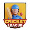 cricket, game, cricket game, sports match, cricket competition, game rules, 3d icon, 3d illustration, 3d render