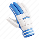 cricket glove, protective gear, cricket safety, batting glove, 3d icon, 3d illustration, 3d render 
