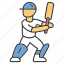 batsman, batsman icon, cricket, player 