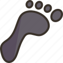 footprint, walking, track, imprint, person