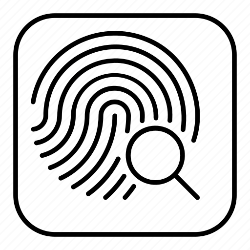 Fingerprint, identification, investigation, evidence, search icon - Download on Iconfinder
