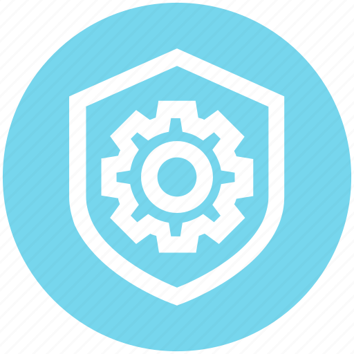 Gear, protection, security, settings, shield icon - Download on Iconfinder