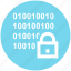 binary, code, digital, encryption, lock, security 