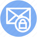envelope, letter secure, lock, lock message, mail