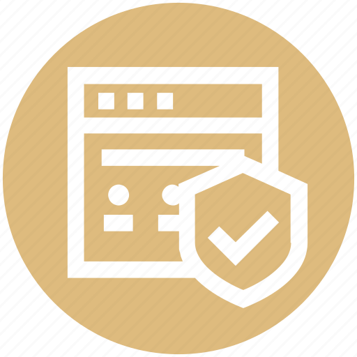 Accept, page, protection, safe, security, shield icon - Download on Iconfinder