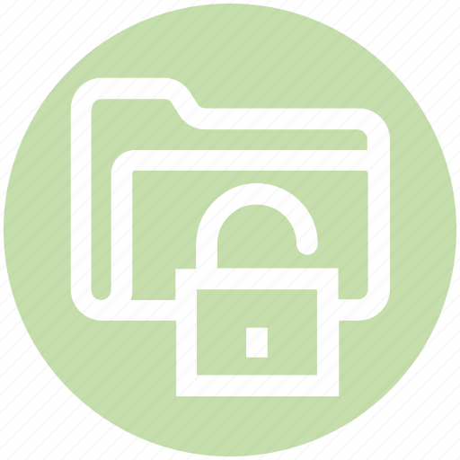 Folder, folder secure, folder unlock, password, security, unlock icon - Download on Iconfinder