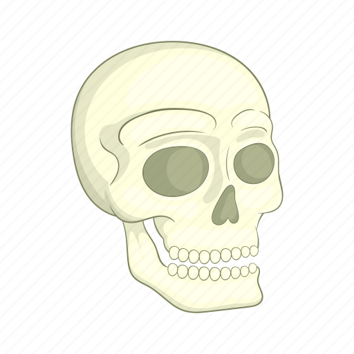 skeleton face cartoon