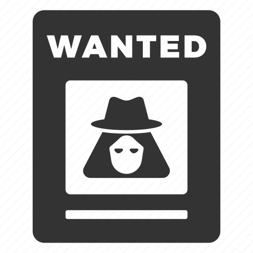 Wanted, poster, criminal, hacker, thief icon - Download on Iconfinder