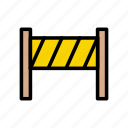barrier, investigation, notallowed, restricted, stop
