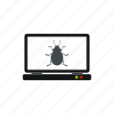 bug, computer, display, equipment, pc, screen, technology