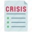 crisis, document, emergency, catastrophe, file 