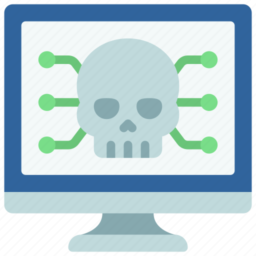 Cyber, attack, hacker, skull, dead icon - Download on Iconfinder