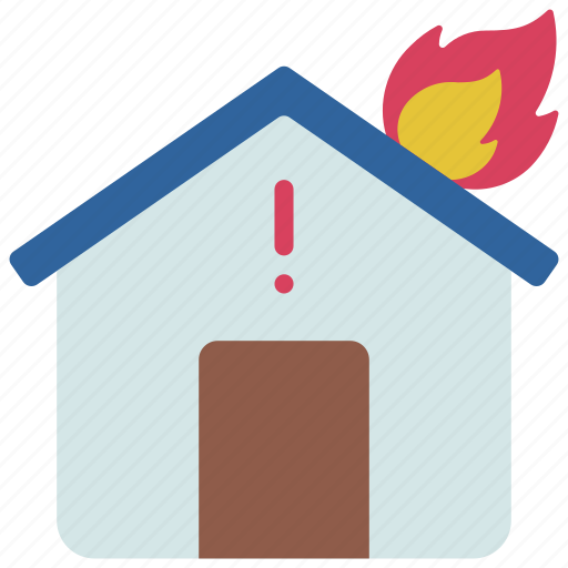 House, fire, emergency, catastrophe, disaster, home icon - Download on Iconfinder