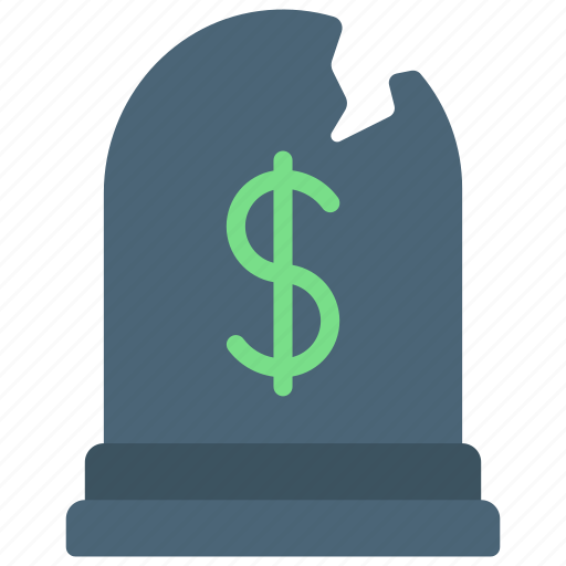 Money, death, financial, rip, gravestone icon - Download on Iconfinder
