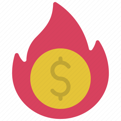 Money, fire, flame, burning, cash icon - Download on Iconfinder