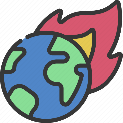 Burning, world, globe, earth, crisis, emergency icon - Download on Iconfinder