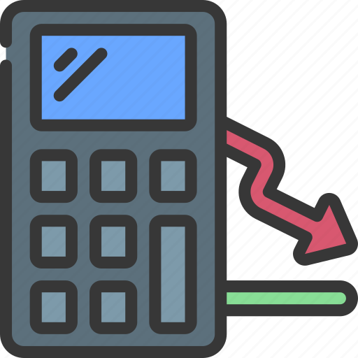 Calculate, loss, losses, financial, accountant icon - Download on Iconfinder